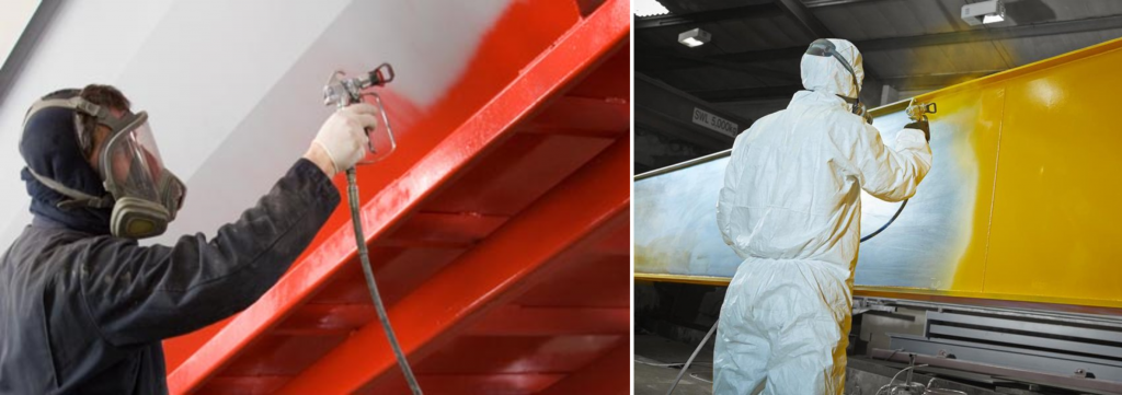 Воздушное нанесение и окрашивание